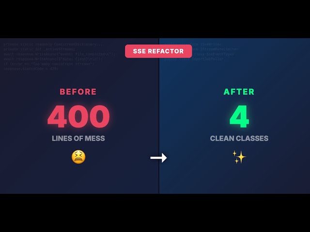 Refactoring SSE for Real-Time Job Progress - .NET Job Importer