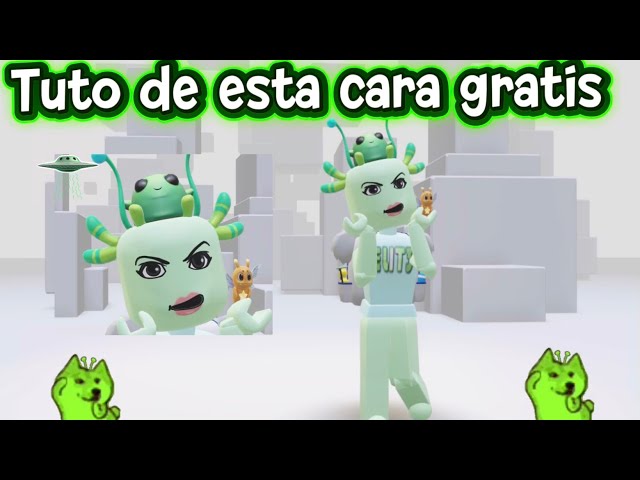 Tuto de esta cara gratitua👽💚😨los amoo#yosoydelos7mil #roblox #tutorial