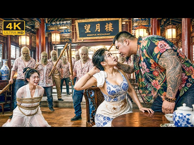 Arrogant thugs provoke, unaware the waitress is a master who knocks them all down in 30s!