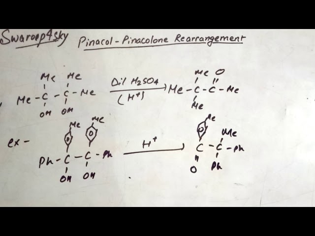Pinacol-Pinacolone rearrangement reaction