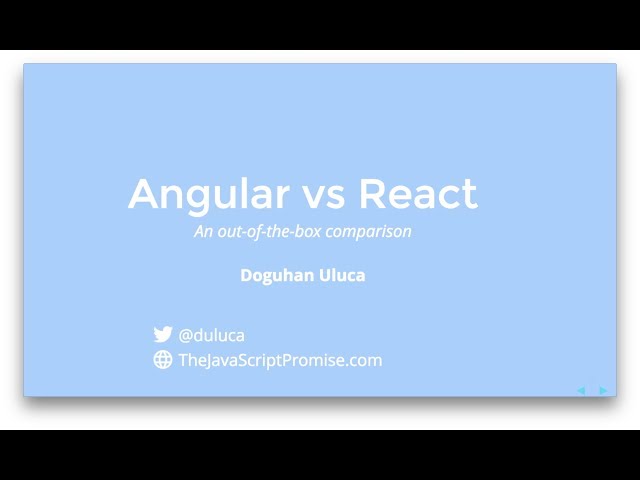 Angular vs React: An Out-of-the-Box Comparison by Doguhan Uluca