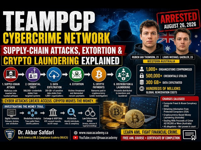 TeamPCP Exposed: Supply-Chain Cyberattacks & Crypto Money Laundering | AML Case Study