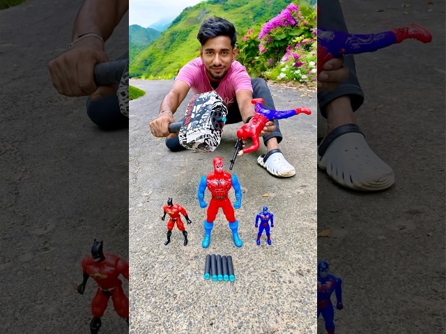 Spider Man Toy and Hammer Gun Toy Unboxing 🔥