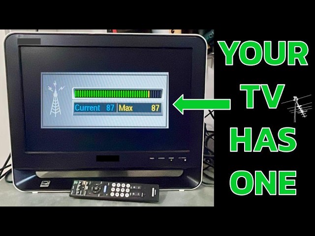 TV Antenna Signal Strength Meter: There's One Built Into Your Television