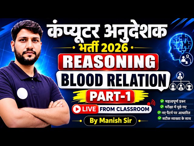 Computer Anudeshak 2026 | Reasoning Clock (घड़ी) Complete Class part 2 | By Manish Sir