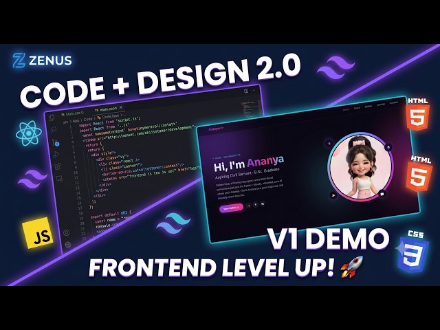 Modern Portfolio Website | HTML CSS JavaScript | Frontend Showcase