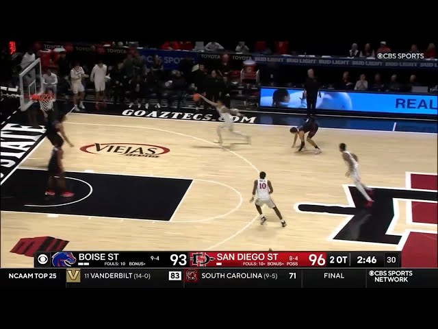 SDSU MEN'S HOOPS HIGHLIGHTS: AZTECS 110, BOISE STATE 107 (3 OT) - JAN 3, 2026