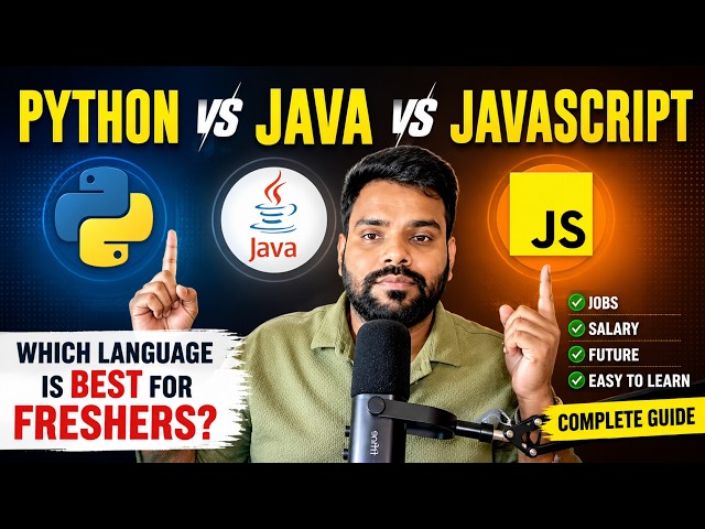 Python vs Java vs JavaScript | Which Programming Language is Best for Freshers in 2026? 🚀