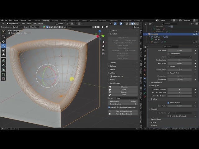 Blender Boolean Bevel Addon 1.1.7 Review & Tutorial