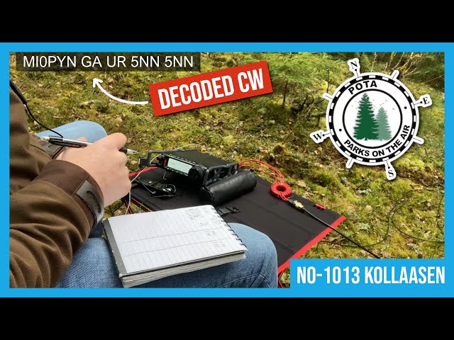 Slow and Easy to Follow CW POTA Activation With Subtitles