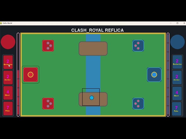 Clash Royale Clone Built with Python (Pygame)