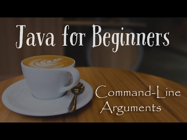 Command-Line Arguments - Java for Beginners - 36