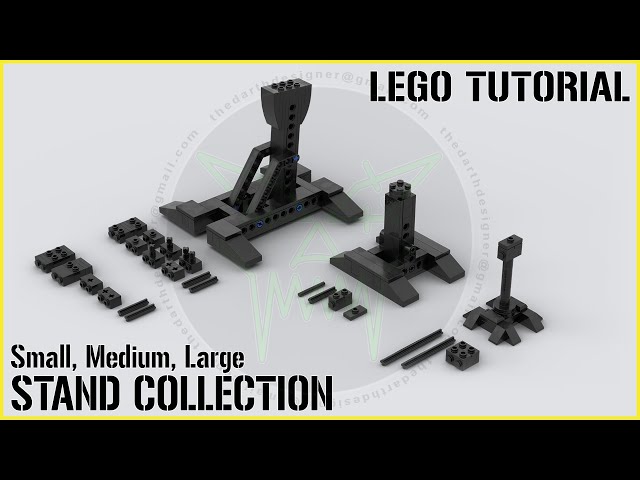 LEGO STAND TUTORIAL in different SIZES for any BUILD and scale!