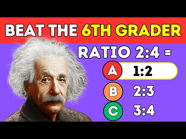 Are You Smarter Than a 6th Grader? 🔢🤓 Math Trivia Quiz for Grade 6