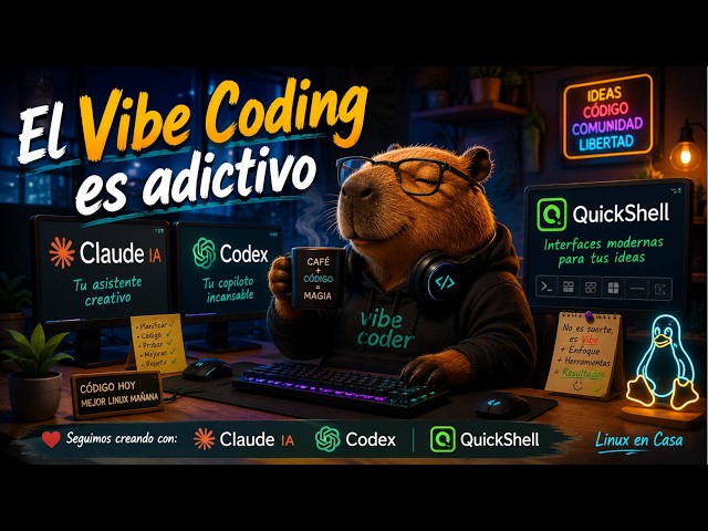 Seguimos con el Vibe Coding de nuestra Shell - QuickShell, Codex y Claude AI🐧✅