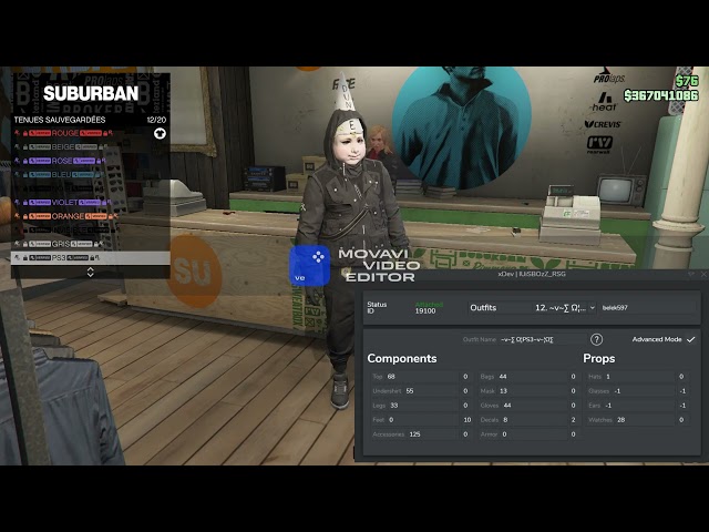 20 MODDED OUTFITS USING XDEV OUTFIT EDITOR (Male)