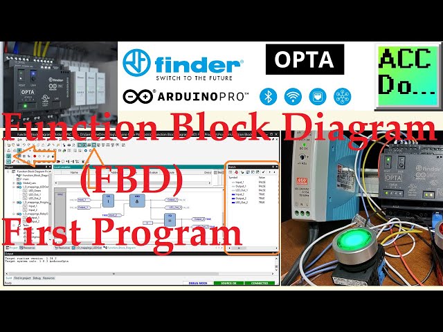 Arduino OPTA IoT PLC - FBD Programming From Start to Finish