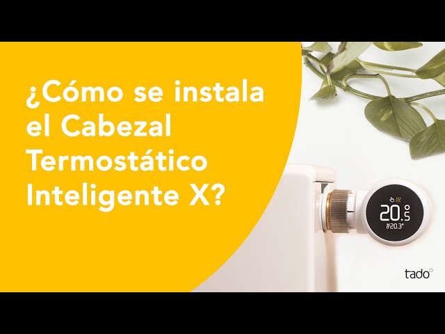 ¿Cómo se instala el Cabezal Termostático Inteligente X?