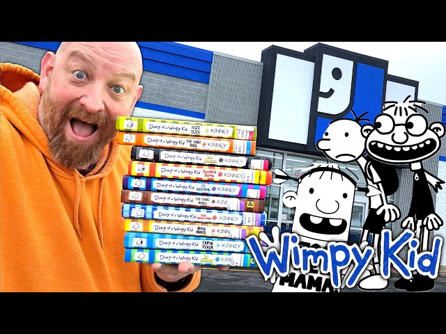DIARY OF A WIMPY KID BOOKS at GOODWILL THRIFT STORES daily vlog 38