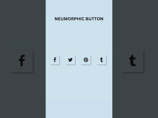 CSS Neumorphic Button #shorts