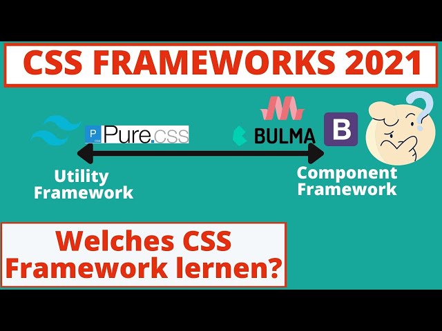 CSS Frameworks 2021 - Which one should you learn? Overview & Prerequisites