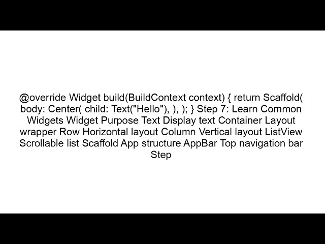 Flutter for Beginners for Backend Developers | Complete Beginner Guide