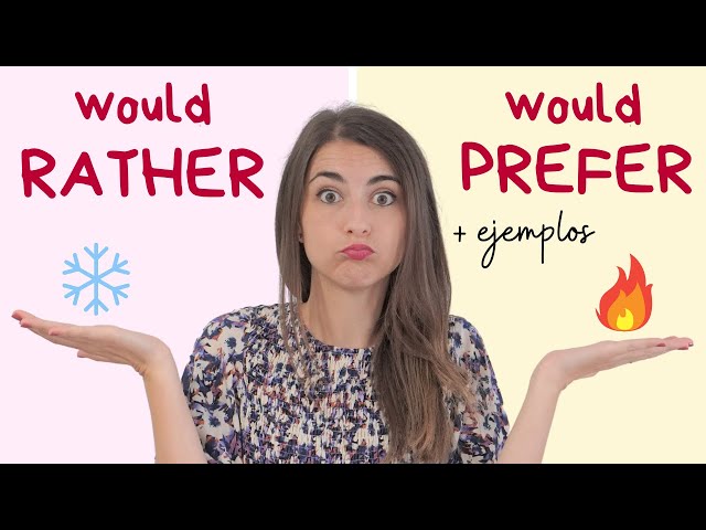How to use RATHER and PREFER in English - Explanation, examples and exercises