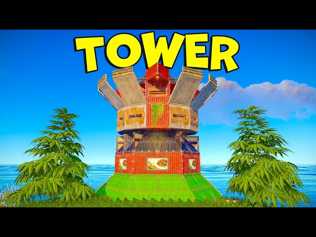 The TOWER .  New META BUNKER for 60 ROCKETS - rust base designs