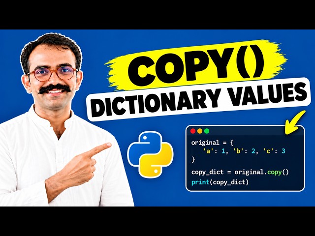 How to Copy a Dictionary in Python | copy() and dict() | class11python | pythontutorial for beginner