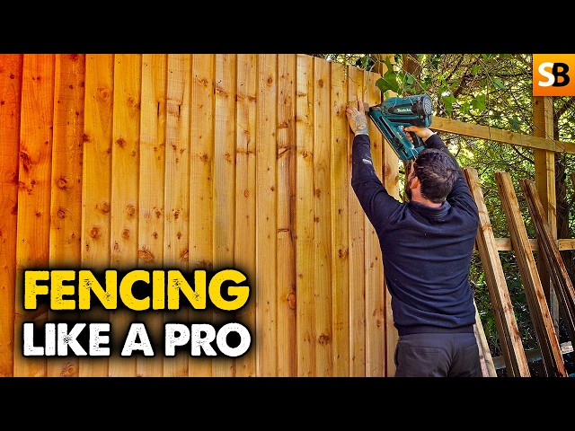 Build a Feather Edge Fence Like a Professional
