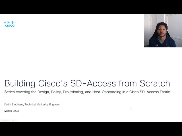 Part 1 - Building Cisco's SD-Access from Scratch - Design