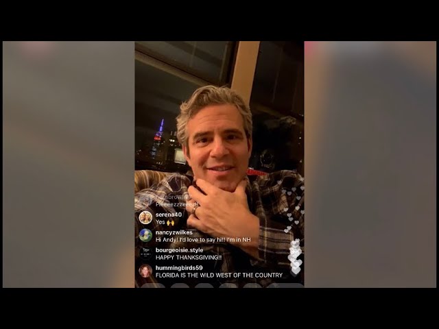 @Bravoandy | Andy Cohen's | IG Live 11/23/20!!