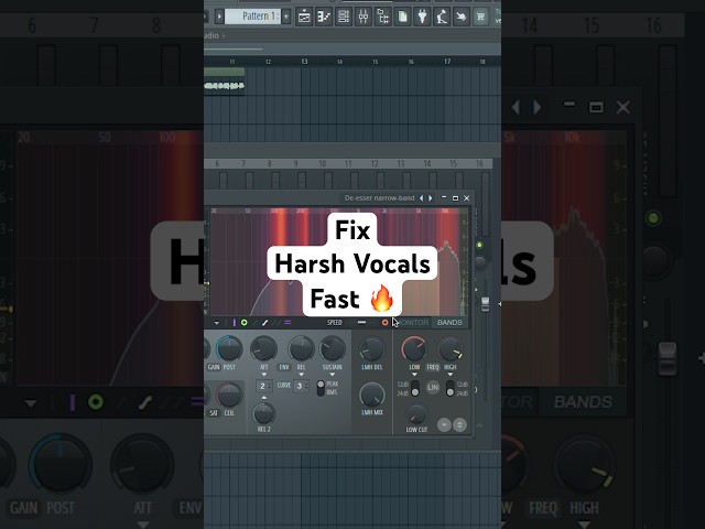 How To Fix Harsh Vocals Fast | De-Esser Tutorial In FL Studio #MusicProduction #Shorts