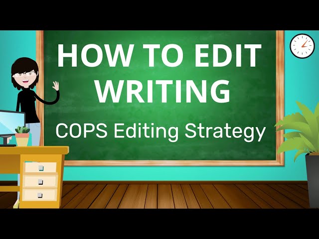 Easy Editing Strategy to Improve Writing for Students | COPS Editing Checklist