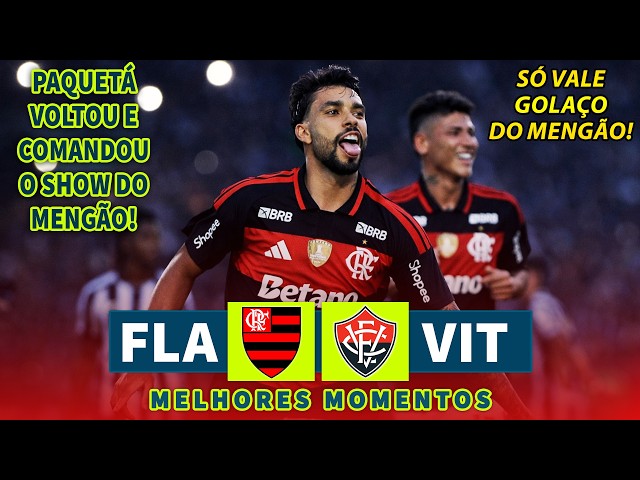 SHOW SURREAL DO MENGÃO | Flamengo x Vitória | Melhores Momentos (COMPLETO) | 09/08/2026