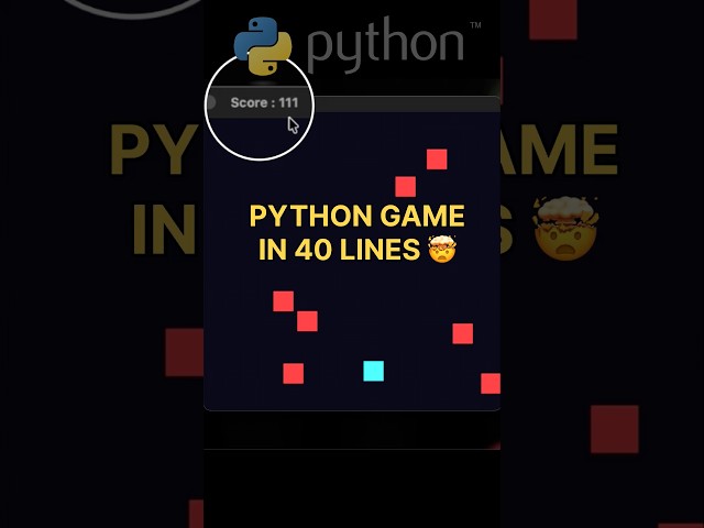 I Made This Game Using Python 😳🎮