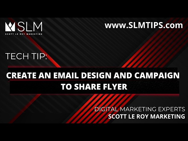 Tech Tip: Create an Email Design and Campaign to Share Flyer
