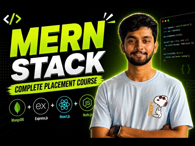 MERN Stack Placement Course 2026 🚀 | From Beginner to Placement Ready (8 Hours)