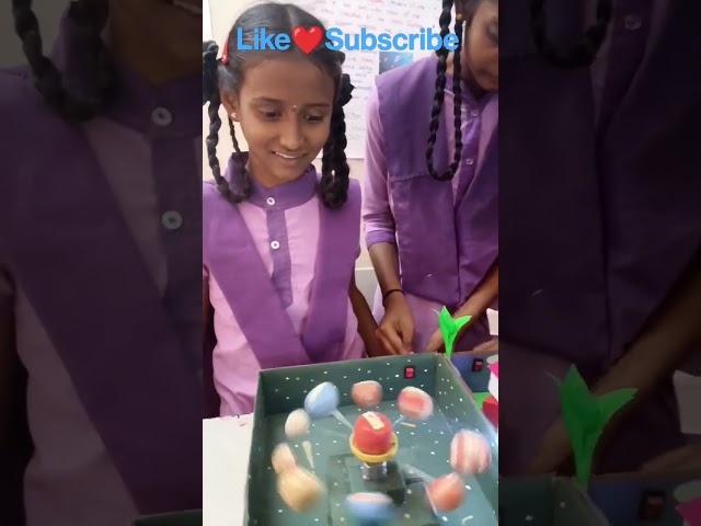 6th Class Navya Solar System Live Project #science #project #experiment #school #shorts #scienceday
