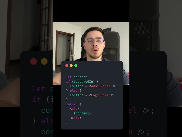 React Fundamentals: Conditional Rendering #shorts #coding #javascript