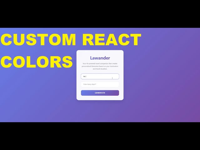 How I Styled My React Site: Changing Colors in VS Code