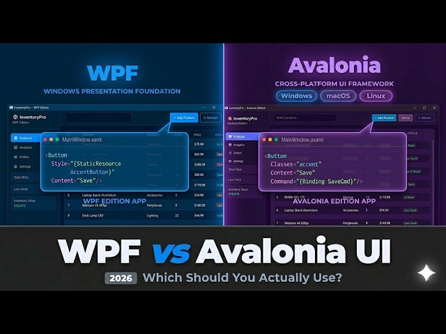 WPF vs Avalonia UI in 2026 — Which One Should You Actually Use?