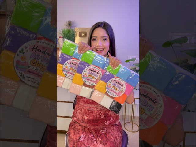 “Giving Back” Week 51 - Made Handmade Colorful Air Dry Clay For My Subscribers ❤️ #trending #viral