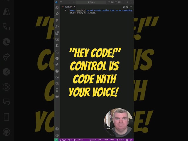 "Hey Code!"... Control VS Code with your voice! #mvpbuzz #VSCode #Github #MSDev