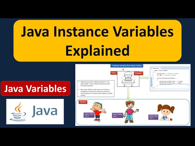 Java Instance Variables Explained | Java Tutorial