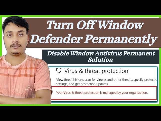 Windows Defender Turn Off Permanently || Microsoft Window Defender Disable