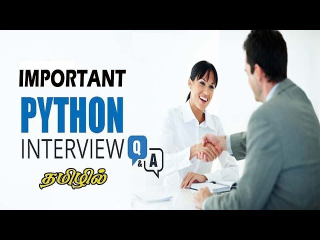 #3 | Top 100 Python Interview Questions and Answers in Tamil