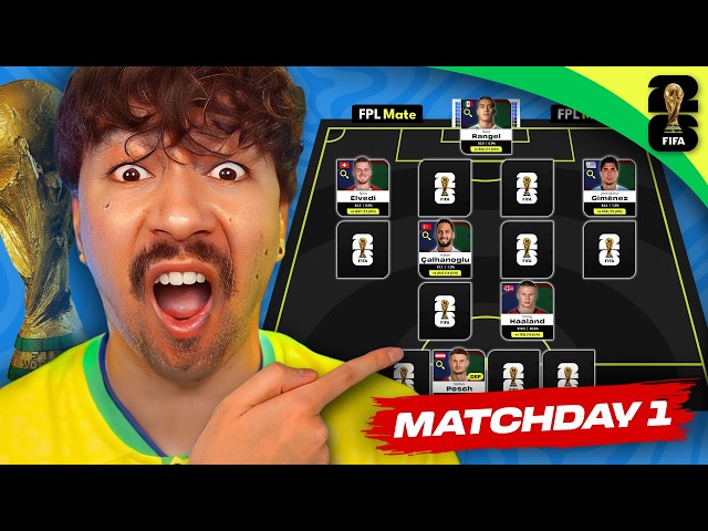 WORLD CUP FANTASY IS HERE! | My Team for Matchday 1 WCF 2026 (First Draft)