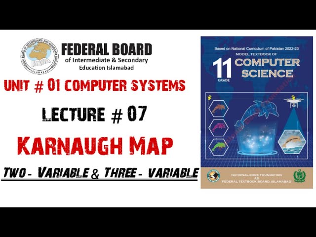 11th class computer 2024 nbf | lecture 7 | Karnaugh Map ( k - map ) | Two & three variable k - map