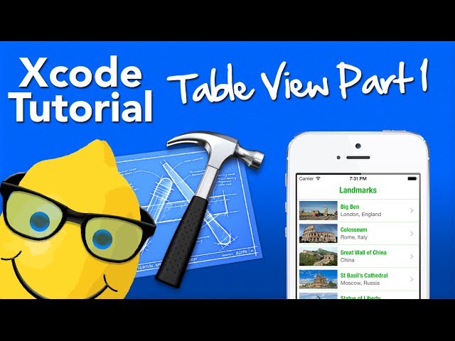 XCode 5 Tutorial Table View Part 1 - Populating The Table - Geeky Lemon Development
